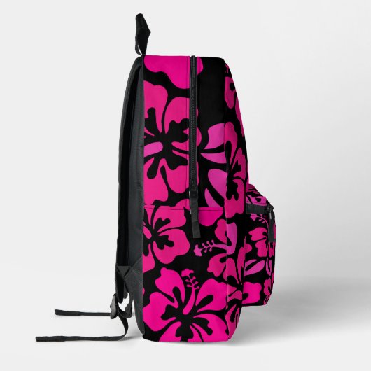 tropischer Hibiskus Blume hawaii Bedruckter Rucksack (Links)