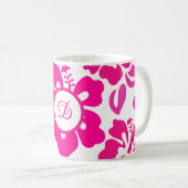 tropischer Hibiskus Blume hawaii Kaffeetasse (VorderseiteRechts)