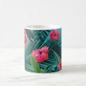 Tropischer Hibiskus Blume Jungle Muster #1a #art Kaffeetasse (Mittel)