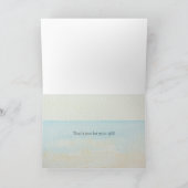 Tropischer Hibiskus Blume Ozean Vielen Dank Dankeskarte (Innenseite)