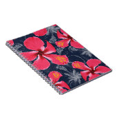 Tropischer Hibiskus Blume Sommerdesign Notizblock (Rechte Seite)
