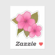 TROPISCHER HIBISKUS BLUME-STICKER