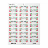 Tropischer Hibiskus Blume Wasserfarbenstrand Hochz (Vorne)