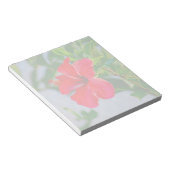 Tropischer Hibiskus Blumendruck Notizblock (angewinkelt)