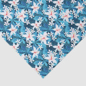 Tropischer Hibiskus-Blumenmuster 2 Seidenpapier (Ausschnitt)