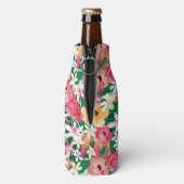 Tropischer Hibiskus Blumenmuster Flaschenkühler (Flasche Rückseite)