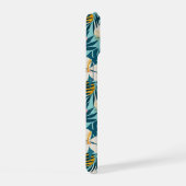 Tropischer Hibiskus Blumenmuster iPhone 15 Hülle (Rechte Seite)