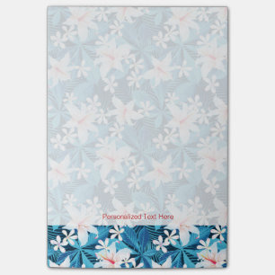 Tropischer Hibiskus Blumenmuster Post-it Klebezettel