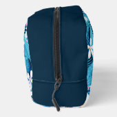 Tropischer Hibiskus Blumenmuster Waschbeutel (Rechts)