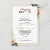 Tropischer Hibiskus boho pastellel Wedding Begleitkarte (Vorderseite)