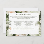 Tropischer Hibiskus boho pastellel Wedding Mitteilungskarte (Vorderseite)