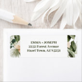 Tropischer Hibiskus boho pastellfarbene Rücksendea (Insitu)