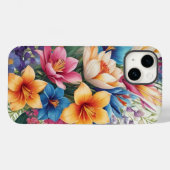Tropischer Hibiskus Case-Mate iPhone Hülle (Rückseite (Horizontal))