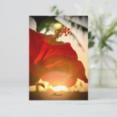 Tropischer Hibiskus Danke Karte (Stehend Vorderseite)