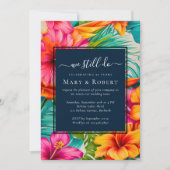 Tropischer Hibiskus, den wir immer noch neu verlän Einladung (Vorderseite)