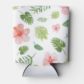 Tropischer Hibiskus Dosenkühler (Vorderseite)