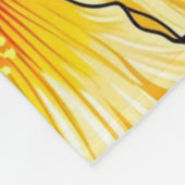 Tropischer Hibiskus Fleecedecke (Ecke)