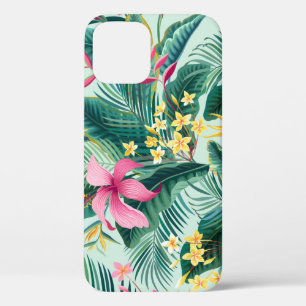 Tropischer Hibiskus: florales nahtloses Muster Case-Mate iPhone Hülle