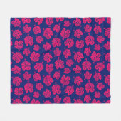 Tropischer Hibiskus für ein bisschen Paradies auf Fleecedecke (Vorderseite (Horizontal))