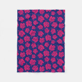 Tropischer Hibiskus für ein bisschen Paradies auf Fleecedecke (Vorderseite)