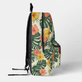 Tropischer Hibiskus Garden Bedruckter Rucksack (Links)