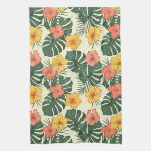 Tropischer Hibiskus Garden Geschirrtuch