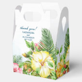 Tropischer Hibiskus Gelbe Flora Geschenkschachtel (Geöffnet)