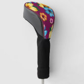 Tropischer Hibiskus Golf Headcover (angewinkelt)