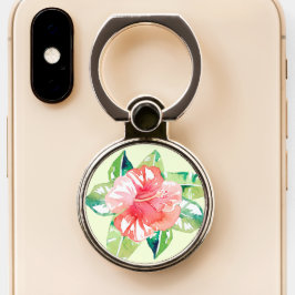 Tropischer Hibiskus Handy Ring