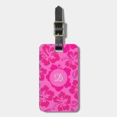 tropischer Hibiskus hawaii mädchenhafte Muster Gepäckanhänger (Vorderseite vertikal)