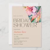 Tropischer Hibiskus Hawaiianisches Brautparty Einladung (Vorderseite)