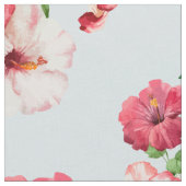 Tropischer Hibiskus-hawaiisches mit Stoff (Nahaufnahme)