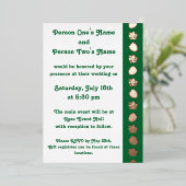 Tropischer Hibiskus im Grünen Folieneinladung (Stehend vorne)