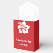 Tropischer Hibiskus in Cherry Gevor Box Geschenkschachtel (Geöffnet)