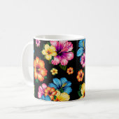 Tropischer Hibiskus Kaffeetasse (Vorderseite Links)