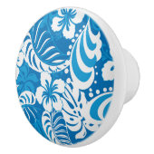 Tropischer Hibiskus Keramikknauf (Rechts)