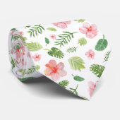 Tropischer Hibiskus Krawatte (Gerollt)