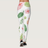Tropischer Hibiskus Leggings (Rückseite)