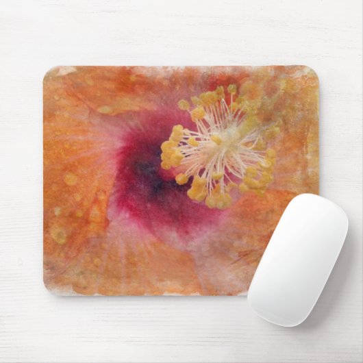 Tropischer Hibiskus Mousepad (Mit Mouse)