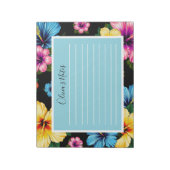 Tropischer Hibiskus Notizblock (Rotiert)