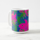 Tropischer Hibiskus Philodendron Tropical Kaffeetasse (Vorderseite Links)