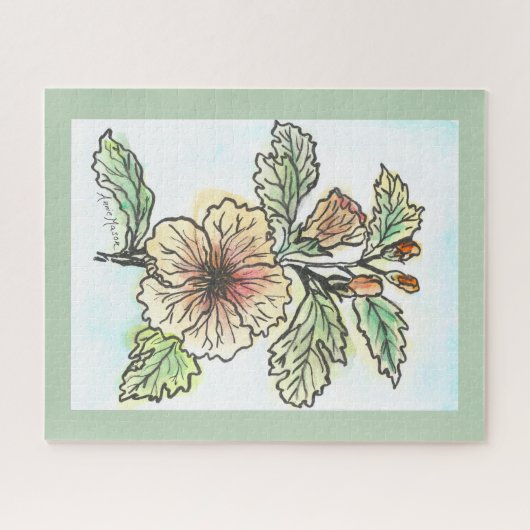 Tropischer Hibiskus Puzzle (Horizontal)