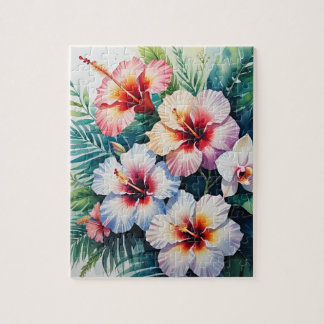 Tropischer Hibiskus Puzzle