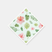 Tropischer Hibiskus Serviette (Ecke)