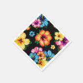 Tropischer Hibiskus Serviette (Ecke)