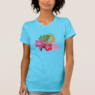 Tropischer Hibiskus T-Shirt