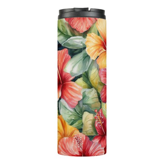 TROPISCHER HIBISKUS THERMOSBECHER (Rückseite)