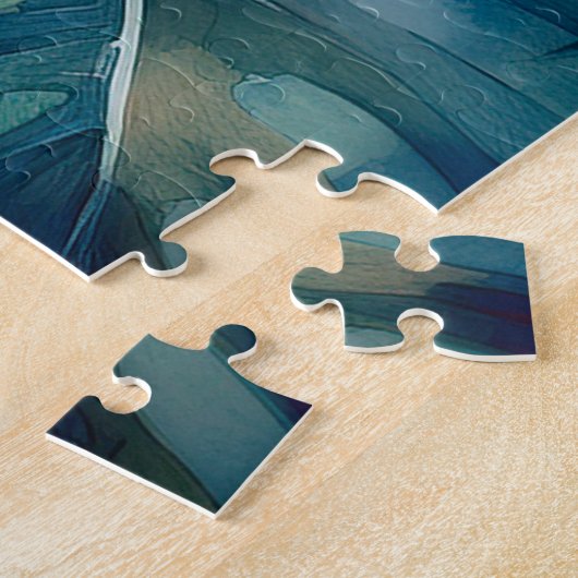 Tropischer Hibiskus Wasserfarbe Hawaiischer Garten Puzzle (Seite)