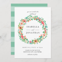 Tropischer Hibiskus | Wasserfarbe Hochzeit