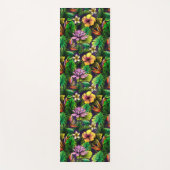 Tropischer Hibiskus Yogamatte (Vorderseite)